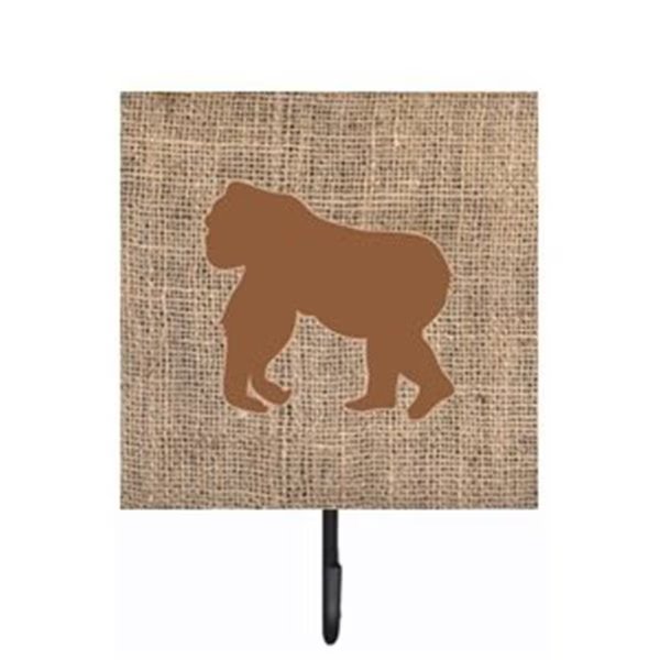 Gorilla Burlap and Brown Leash Or Key Holder, Micasa, Mfr#: MI891900